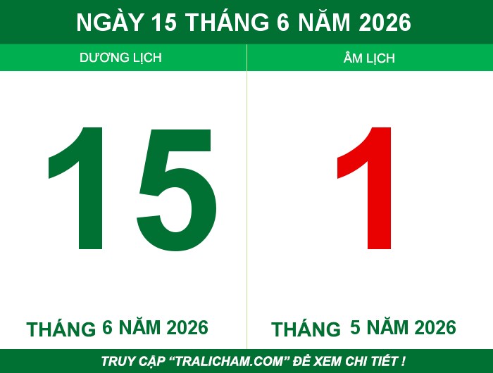 Ngày 15 tháng 6 năm 2026