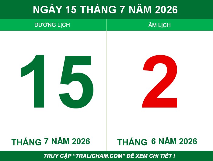 Ngày 15 tháng 7 năm 2026