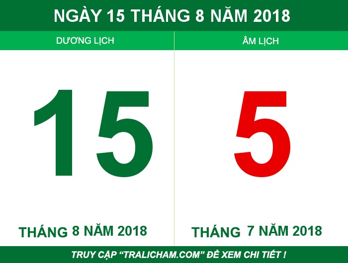 Ngày 15 tháng 8 năm 2018
