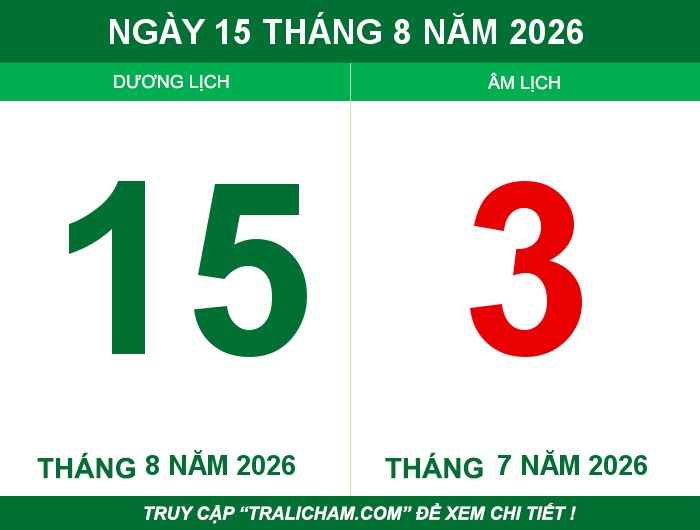 Ngày 15 tháng 8 năm 2026