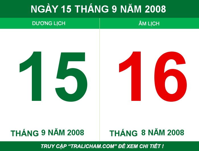 Ngày 15 tháng 9 năm 2008