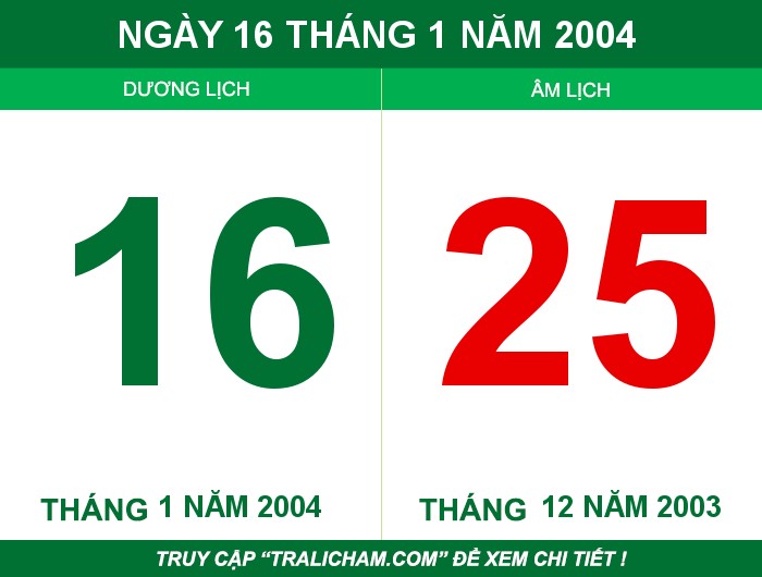 Ngày 16 tháng 1 năm 2004