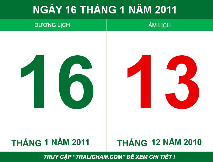 Ngày 16 tháng 1 năm 2011