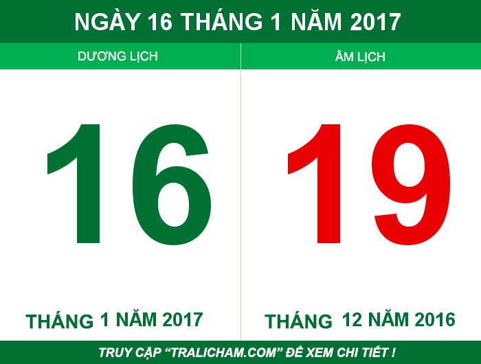 Ngày 16 tháng 1 năm 2017