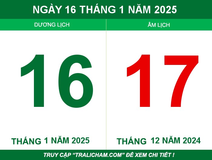 Ngày 16 tháng 1 năm 2025