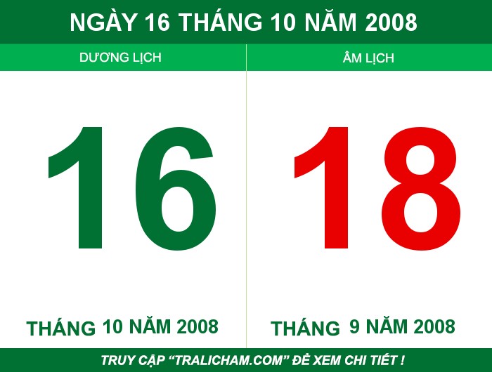 Ngày 16 tháng 10 năm 2008