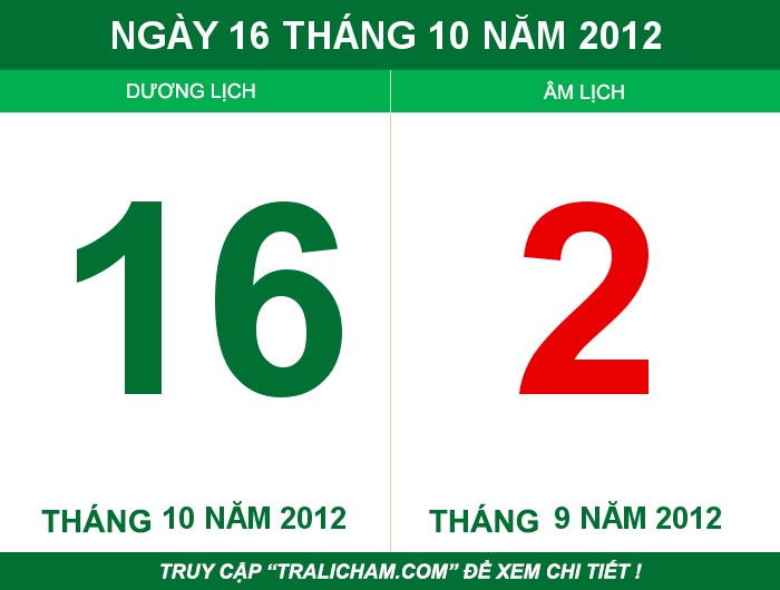 Ngày 16 tháng 10 năm 2012