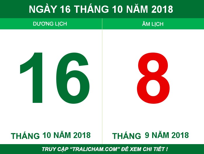 Ngày 16 tháng 10 năm 2018