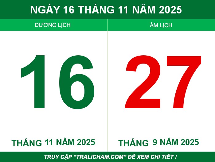 Ngày 16 tháng 11 năm 2025