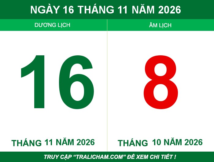 Ngày 16 tháng 11 năm 2026