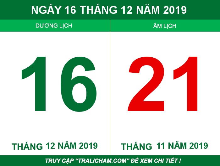 Ngày 16 tháng 12 năm 2019