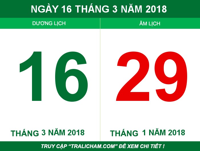 Ngày 16 tháng 3 năm 2018