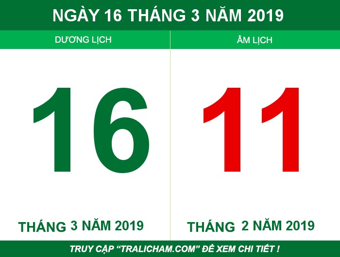 Ngày 16 tháng 3 năm 2019