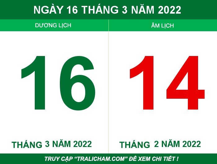 Ngày 16 tháng 3 năm 2022
