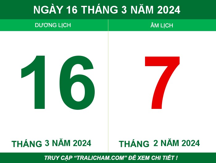 Ngày 16 tháng 3 năm 2024