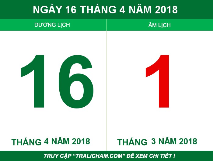 Ngày 16 tháng 4 năm 2018