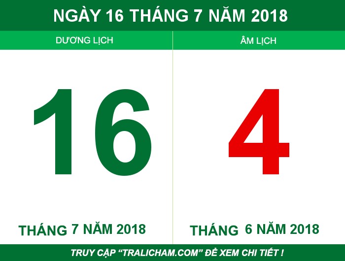 Ngày 16 tháng 7 năm 2018