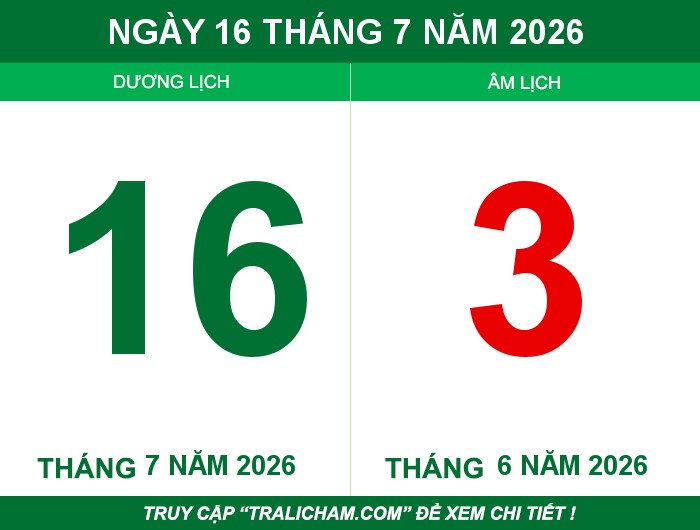 Ngày 16 tháng 7 năm 2026