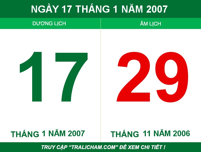 Ngày 17 tháng 1 năm 2007