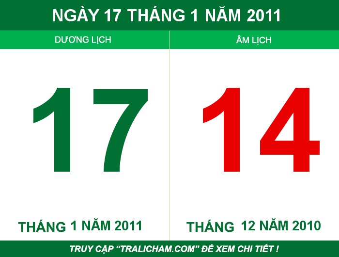 Ngày 17 tháng 1 năm 2011