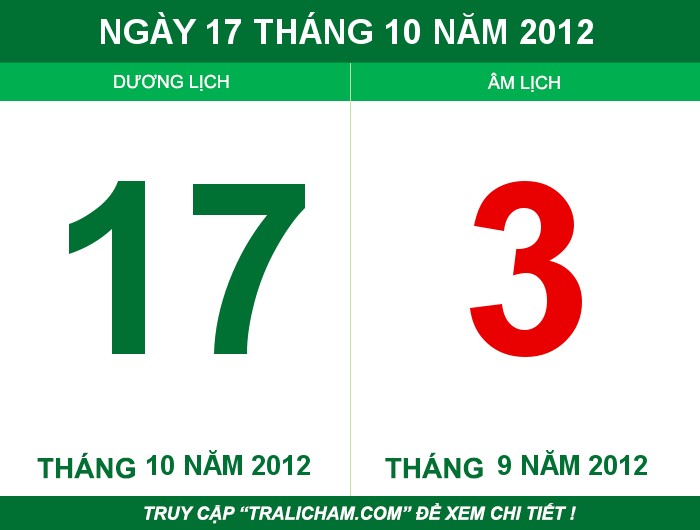 Ngày 17 tháng 10 năm 2012