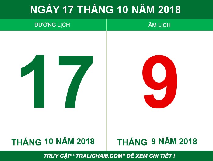 Ngày 17 tháng 10 năm 2018