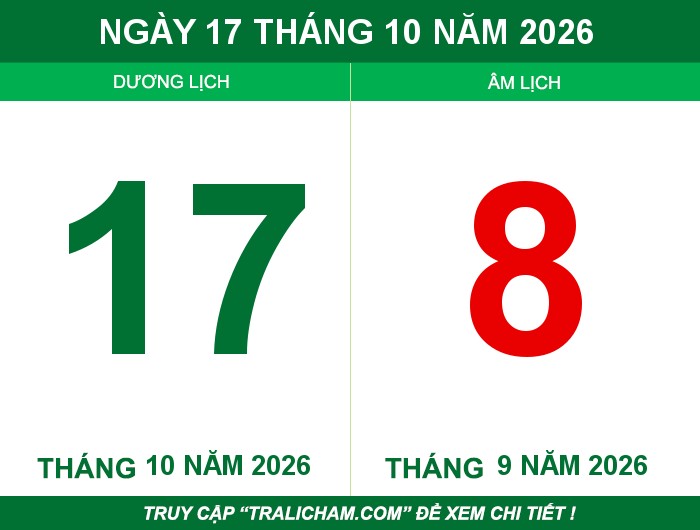 Ngày 17 tháng 10 năm 2026