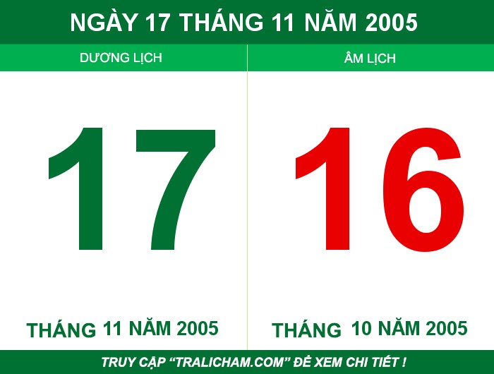 Ngày 17 tháng 11 năm 2005