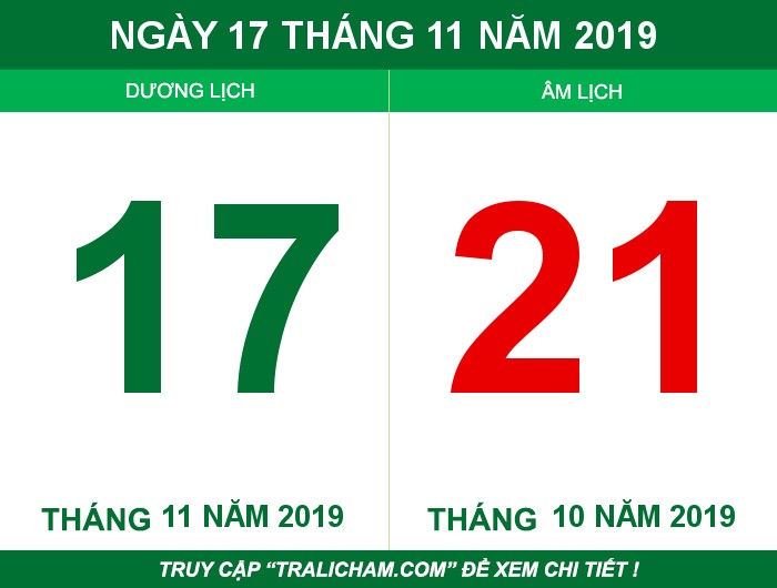 Ngày 17 tháng 11 năm 2019