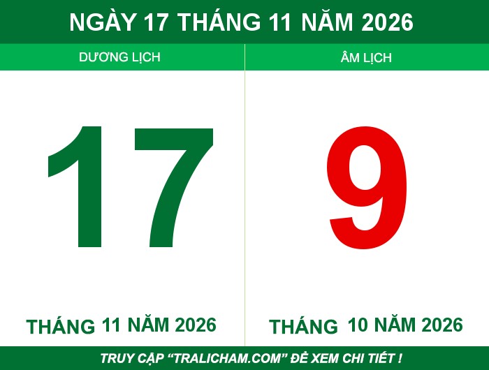 Ngày 17 tháng 11 năm 2026