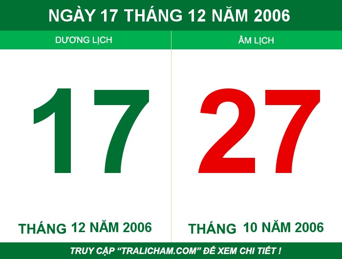 Ngày 17 tháng 12 năm 2006