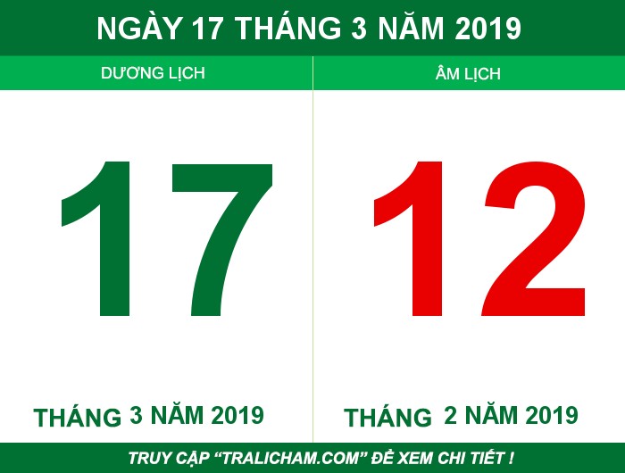 Ngày 17 tháng 3 năm 2019