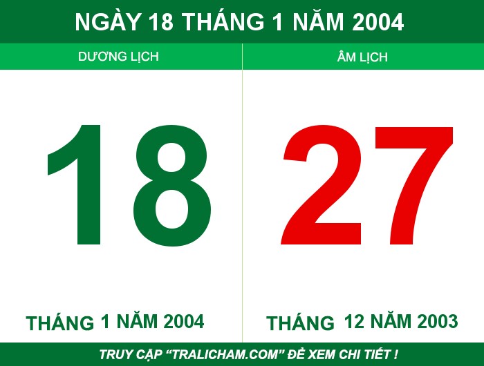 Ngày 18 tháng 1 năm 2004