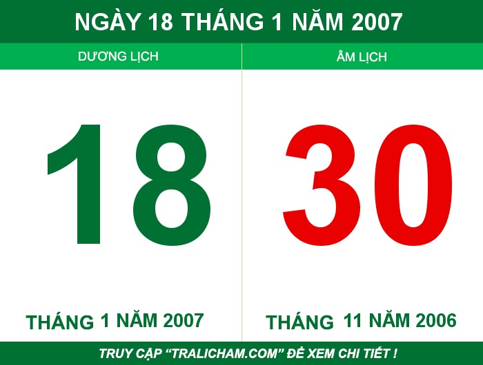 Ngày 18 tháng 1 năm 2007