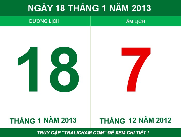 Ngày 18 tháng 1 năm 2013