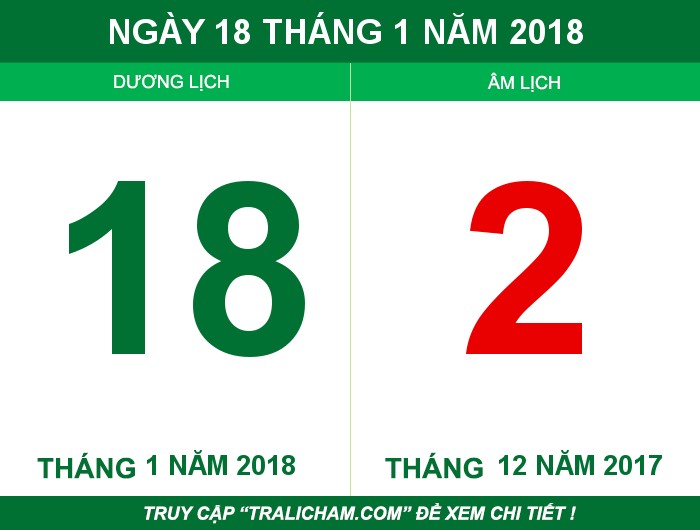Ngày 18 tháng 1 năm 2018