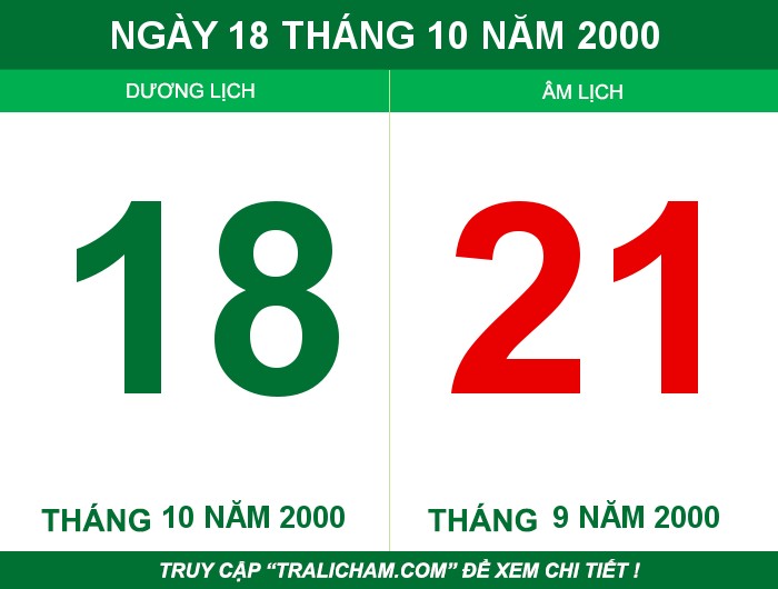 Ngày 18 tháng 10 năm 2000