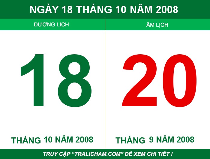 Ngày 18 tháng 10 năm 2008