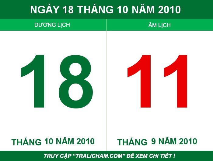 Ngày 18 tháng 10 năm 2010