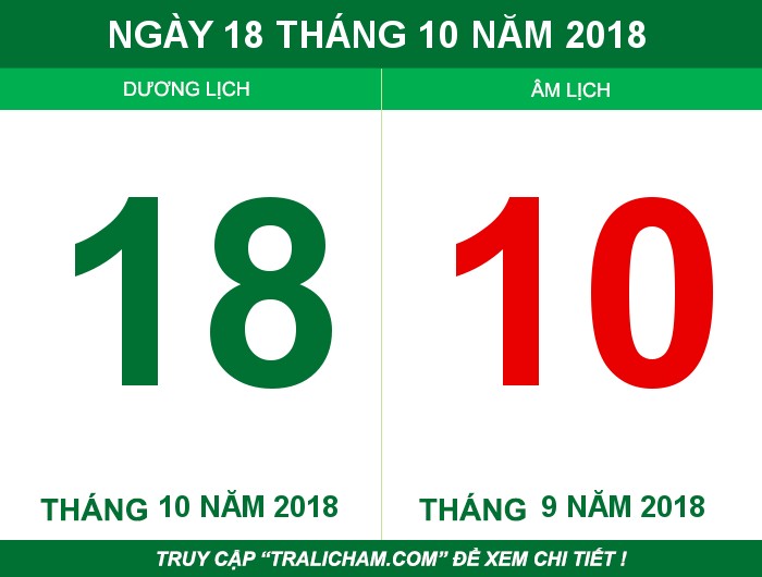 Ngày 18 tháng 10 năm 2018
