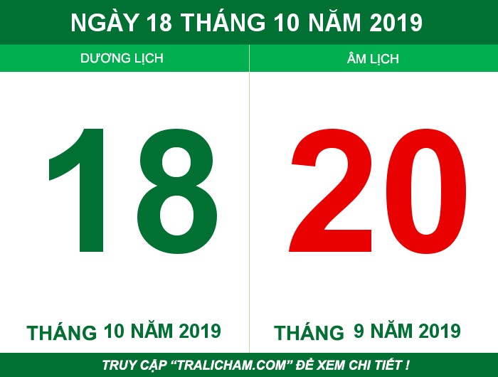 Ngày 18 tháng 10 năm 2019