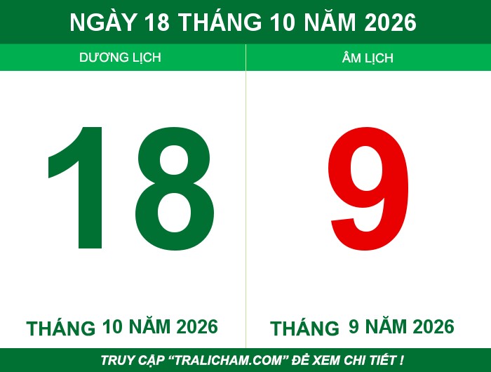 Ngày 18 tháng 10 năm 2026