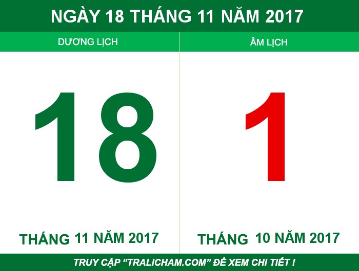 Ngày 18 tháng 11 năm 2017