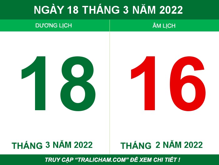 Ngày 18 tháng 3 năm 2022