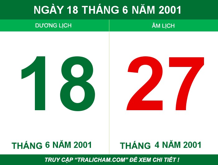 Ngày 18 tháng 6 năm 2001
