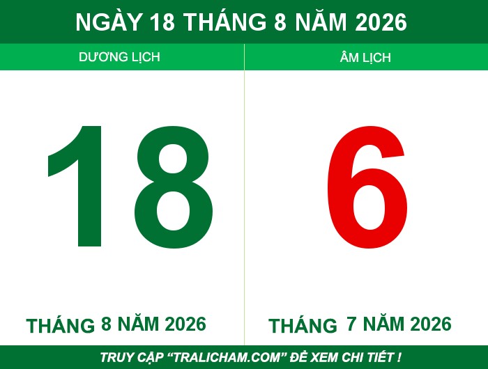 Ngày 18 tháng 8 năm 2026