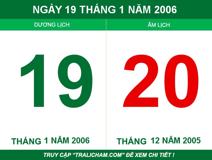 Ngày 19 tháng 1 năm 2006