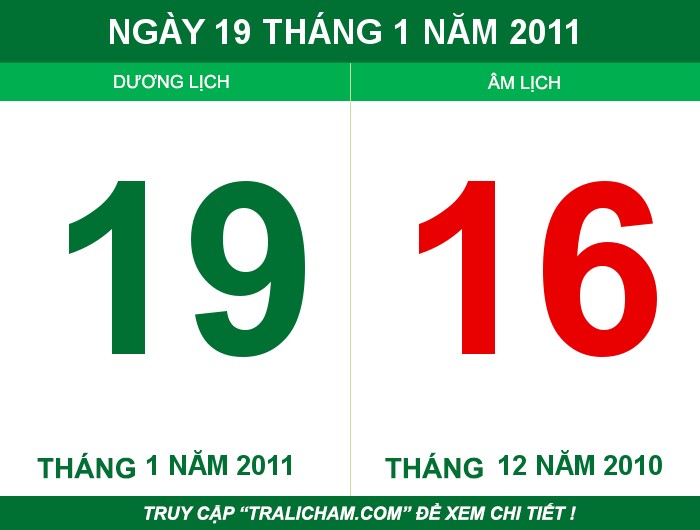 Ngày 19 tháng 1 năm 2011