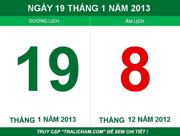 Ngày 19 tháng 1 năm 2013