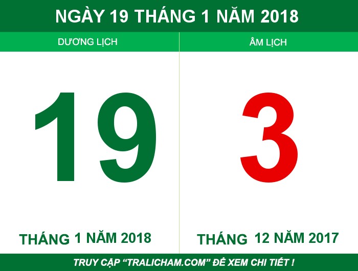 Ngày 19 tháng 1 năm 2018